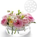 12 Holes Round Acrylic Flower Box Floral Stands For Home Decor Or Wedding Table