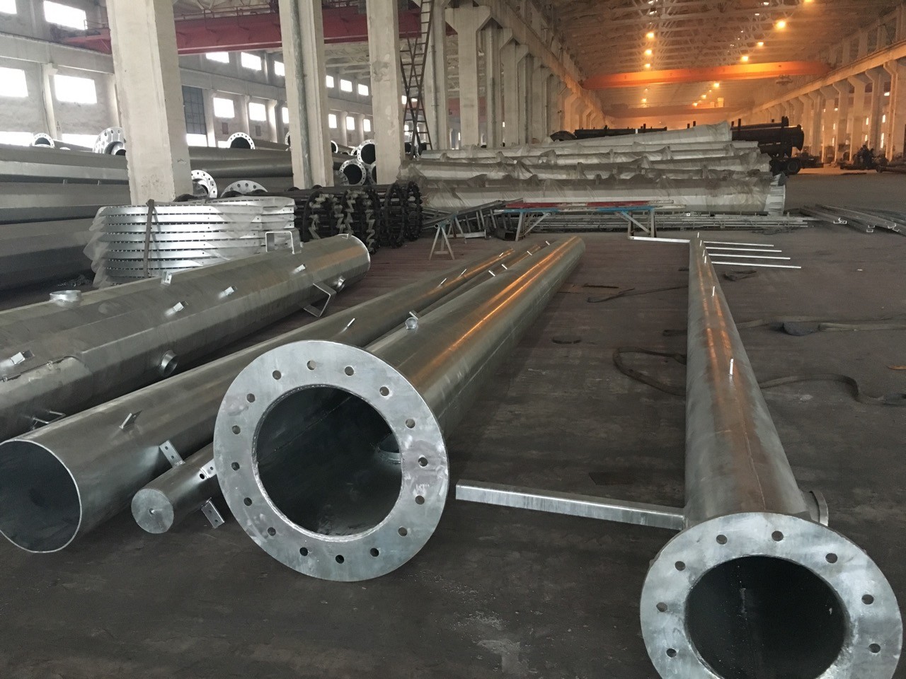 Minimum Yield Strength 235 MPA Steel Utility Electrical Power Pole