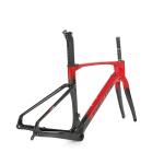 45cm Carbon Road Bike Frame , Hybrid Bike Frameset For 700x40C Tyre