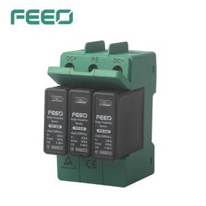 Wholesale IP20 Lightning Surge Arrester Protector 40KA 2 Pole Surge Protector from china suppliers