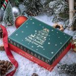 Custom Design Logo Christmas House Gift Kraft Paper Box With Lid with Gravnre