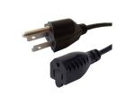 Durable US American AC UL Power Cord , 3 Prong Appliance Power Cord