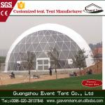 White Tear Resistant Inflatable Geodesic Dome Tent Steel Frame Tent Dia 4-60m