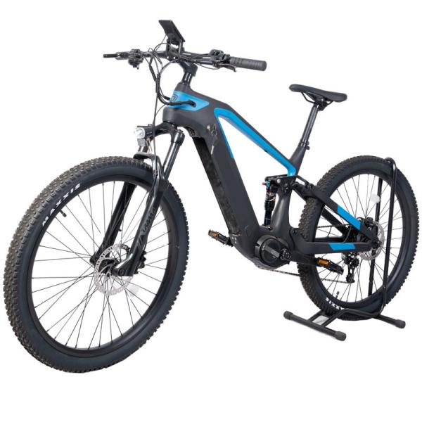 High Carbon Fiber Electric Mountain Bike with Central Motor 48V 500W Bafang Mid