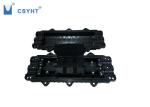 Black 120FO Fiber Optic Closure , 4 Port Outdoor Fiber Optic Enclosures