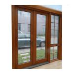 Tempered Glass Solid Wood Entrance Door Interior Single Teak Casement Door
