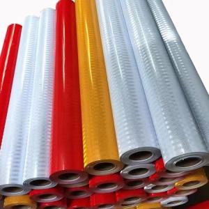 Wholesale Commercial 1.24m*45.7m PVC Prismatic Reflective Sheeting Roll For Road Safety from china suppliers