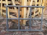 European Style Fixed Cast Iron Windows Frame H49xW71.5CM Reclaimed Metal Window