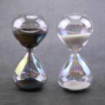 OEM ODM Glass Hourglass Sandtimer 5/10/15 Minutes Contemporary Style