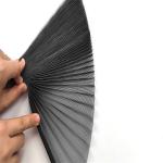 Expandable 18mm Folding Height Anti Insect Plisse Screen For Windows And Doors