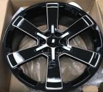 22" Silverado Rally CK162 5662 Wheels Rims Black Milled Sierra Yukon 6x5.5