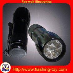 Wholesale Sliver Black aluminum Mini 9 LED Torch Flashlight manufacturer &amp; Suppliers &amp; factory from china suppliers