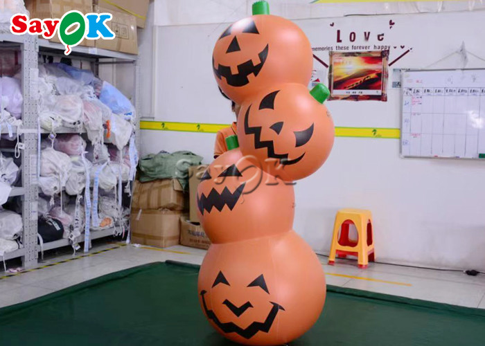 Air Blown Inflatable Pumpkin Light Outdoor Halloween Yard Decoration