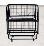 Made In Furniture Rollaway Single Size Metal Bed Frame for Babies and Kids Home