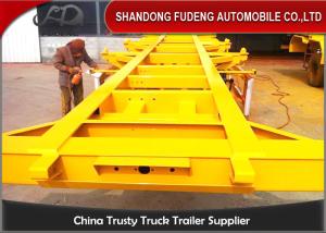 Wholesale 2 / 3 Axles Chassis Trailer / Load Capacity 50 Ton Shipping Container Trailer from china suppliers