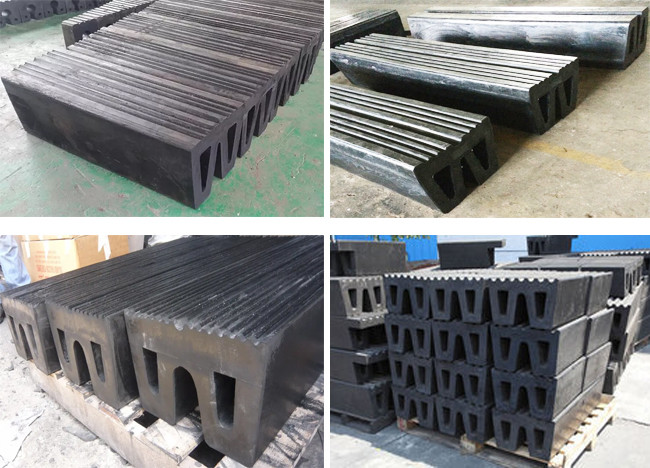 PIANC2002 Certified Tug Boat Bumpers Natural Rubber Moulding Tear Resistance