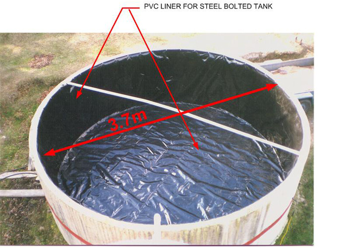 Height 4.62m Galvanized Steel 27cbm Bolted Water Tanks