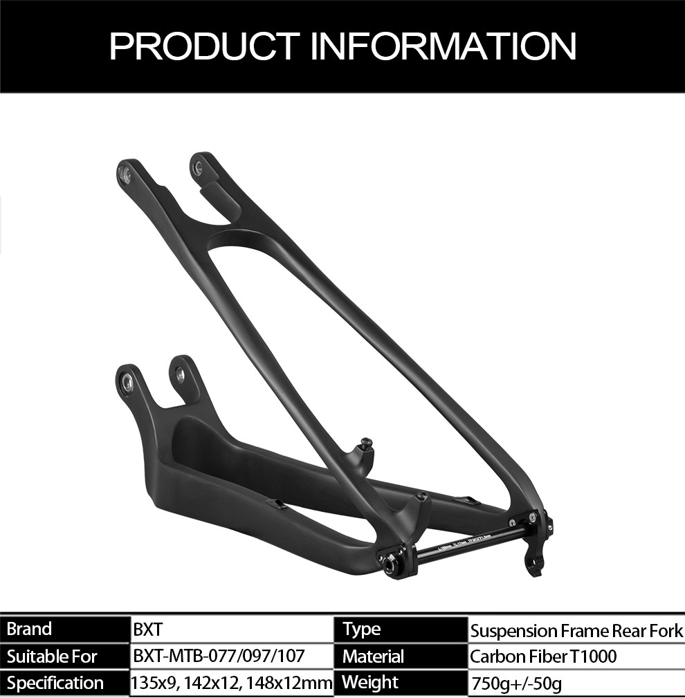 Carbon Mountain Bike Frame Fork Full Suspension Frame Rear Parts