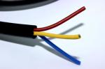 PVC Insulation Flexible Round Control Cable KVV 450/750V in black color