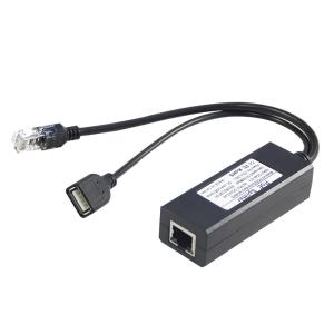 China 48V to 5V 2.4A PoE Splitter USB Type A Female 802.3af Power Over Ethernet Splitter on sale