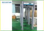 Waterproof Metal Detector Security Doors , 33 Zone Security Walk Through Gate