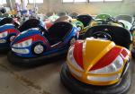 Safe Colorful Kiddie Bumper Cars Artificial Leather Seat Strong Shell