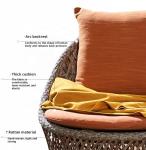 Outdoor Furniture Rattan Garden Chairs Set 3pcs Wicker Coffee Table And Chair