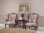 800*900*1140 Living Room Sofa Chair Rose Pink Fabric Solid Wood Frame Leisure