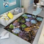 Beautiful Flowers Tulip And Roses Living Room Floor Carpet With Special Style