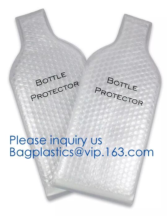 k bottom leakproof reusable wine bottle protector 3 pack bubble travel protective bag,USA Amazon WineSkin Protecto