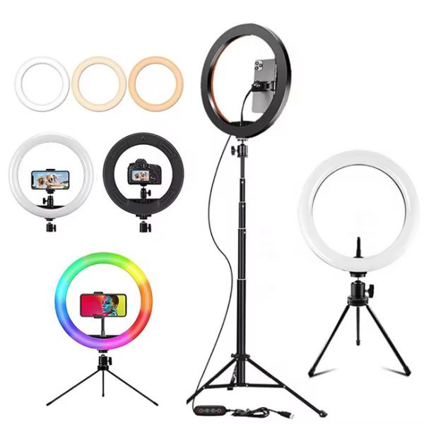 Led Rgb Fill Light Adjustable 2700k-7000k 11w Remote Control for Live Video