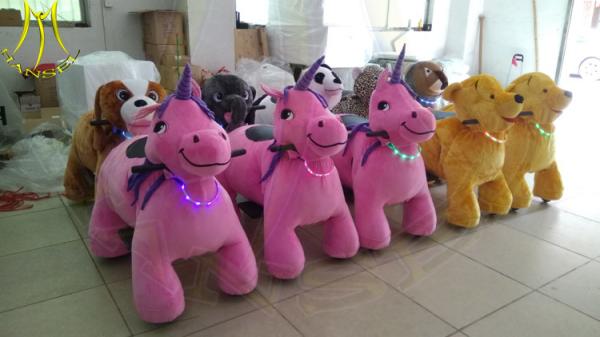 Hansel game center indoor games soft stuffed animal car ride on horse