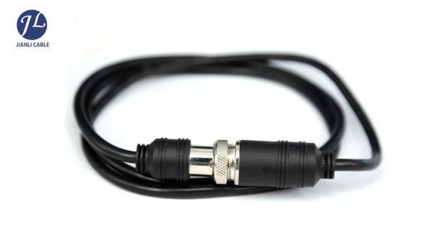 Signal Transmission 6 Pin Gx16 Aviation Cable For Automotive Rear View Camera
