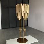 ZT-578G New Luxury gold metal pipe tall stands for wedding decoration flower