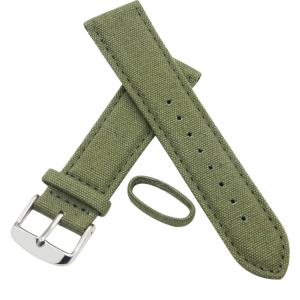 Wholesale Tough Canvas Strap Watch Band 18 20 22 24mm Solid Color from china suppliers