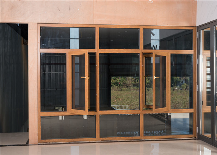 Waterproof Aluminum Tilt And Turn Windows 2 Color Aluminum Residential Windows