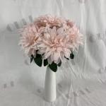 Wholesale Artificial Wedding Decoration Silk 7 Heads Dahlia Bouquets Flower
