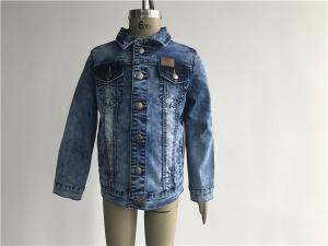 Wholesale LTD Kids Denim Jacket Mottle Wash Button Through Boys Denim Jacket TW78757 TW79223 from china suppliers