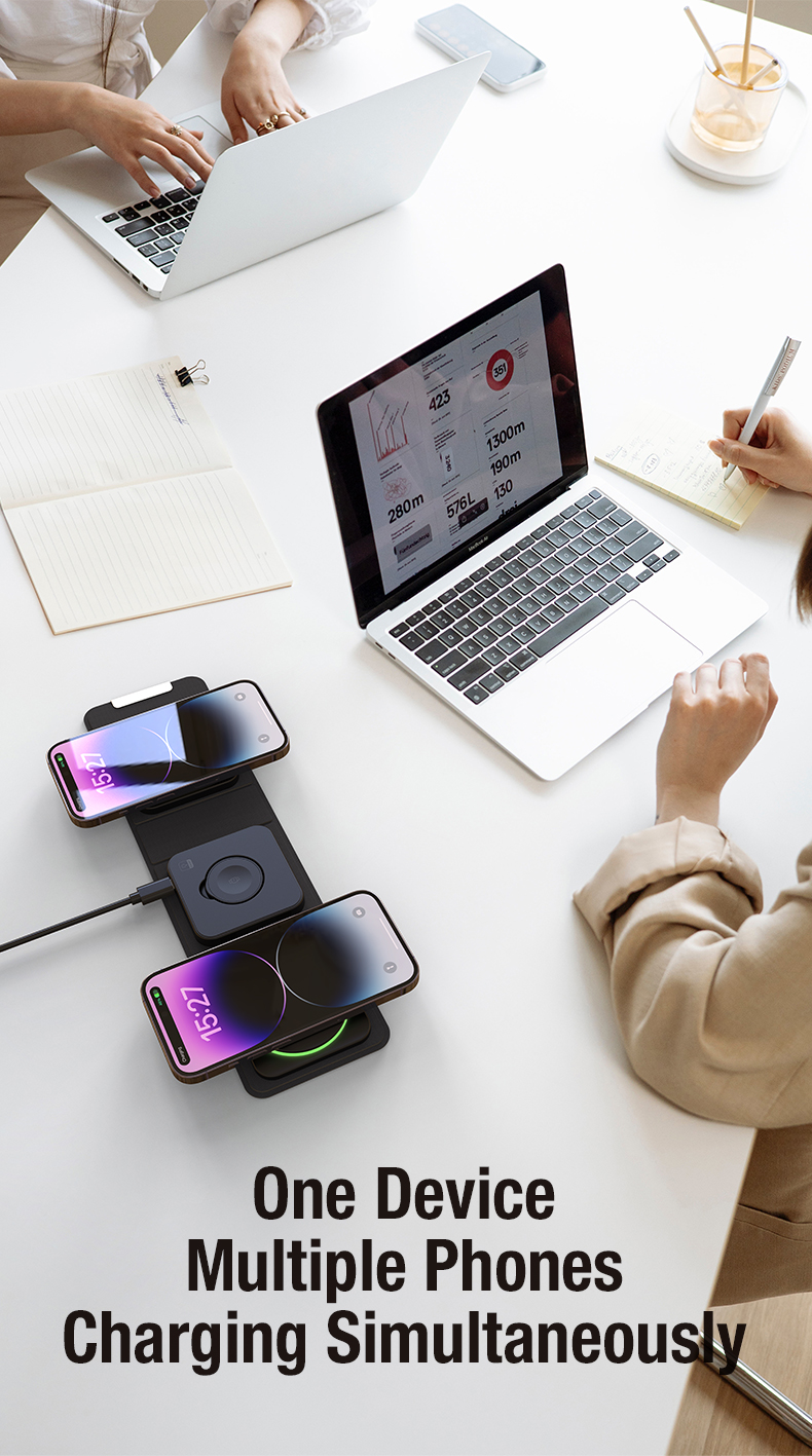 Fast Magnetic Wireless Charger Private Mold QC3.0 Input Power for Android iPhone