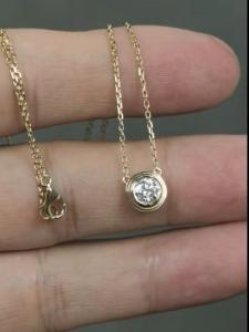 Wholesale Round Shape Lab Grown Diamond Pendants For Gift Lucky Eye Necklace Pendant Jewelry from china suppliers