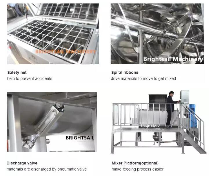 Brightsail Ribbon Mixer Liquiritia Powder Mixing Machine