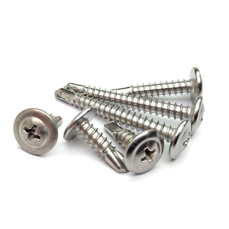 DIN Standard Stainless Steel Hardened Large Flat Self Tapping Screw for Customer Request