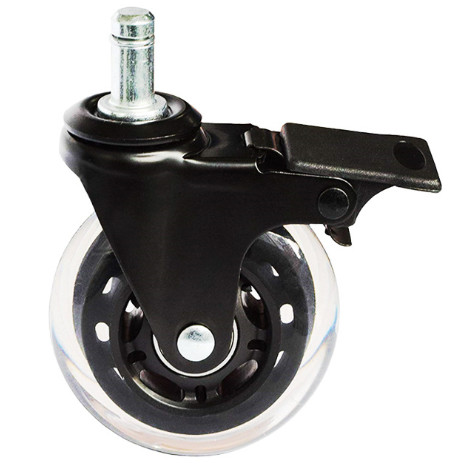 75mm Clear Casters office chair wheels
