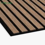 Houses Wood Veneer MDF Wooden Acoustic Panels With Pet Wood Panel