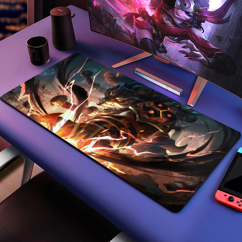 Stock Custom Cartoon Character Logo Keyboard Mouse Pads Eco-Friendly Natural Rubber Gaming