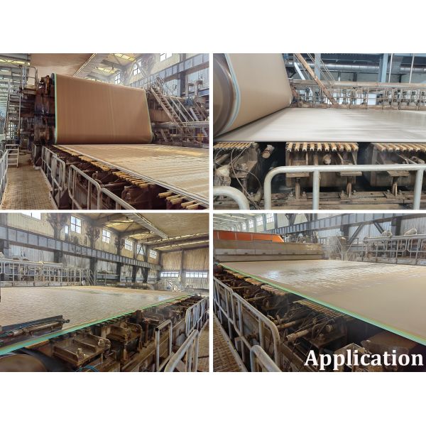 Double Layer High-Performance Forming Fabric for Board & Packaging Paper - KRAFT DLA41816SC-450CFM Weave, Unique Fiber Support & Drainage Combination,