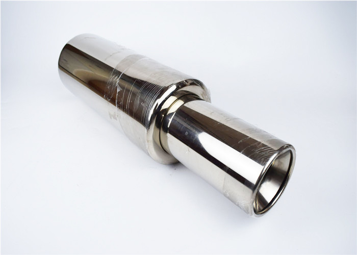 Round 2.5 " Inlet 4" Outlet Stainless Steel Exhaust Muffler