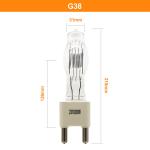 230V 3000W G38 Quartz Iodine Lamp Deck Navigation Lights Film Television Wedding