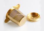 100x65mm Gold Stainless Tea Infuser For Loose Leaf Tea