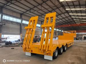 Wholesale Jost Kingpin 3 Axles 60/80/100 Tons Heavy Duty Equipment Transport Lowboy Semi Trailer from china suppliers